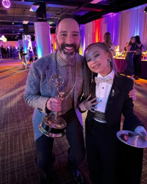 Mykal-Michelle Harris Instagram - A time was had part 2….omg #emmyNight #emmyAwardWinner2023 #kimraisingkim #disney #disneychannel #God #blessed 🎀 = @tamtamthehands 💄= @shadaraholmes.mua 👗 = @thebradleystudio  ALL BLING by @blingboozeandbabyshoes