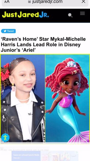 Mykal-Michelle Harris Instagram - Sooooooo much has happened since we were on strike guys!!!!!! #blessed Look look I’m a @disney @disneyjunior @disneybrandtvpr @disneychannelprincess. #disneyprincess #ariel OMGGGGGGG can’t wait for you to see what we’ve been doing for the past 18 months. #arielandfriends #afishstory #kimraisingkim #aDisneyPrincess #blessed #GodIs #littlemermaid
