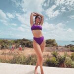 Nadège Lacroix Instagram - Bien arrivée a ibiiiiizzzaaaaaaa ! @destinopachaofficial 💜 #hotel #spain #ibiza #destino #vacation #electro #partypeople #happygirl #letsgo #happyme #bikini #party #💜