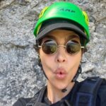 Nadia Hilker Instagram - Can‘t believe I did this! Reached one of the summits in the Dolomites! One of the coolest and scariest things I’ve ever done! Never limit yourself! You got this everybody out there!❤️