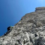 Nadia Hilker Instagram - Can‘t believe I did this! Reached one of the summits in the Dolomites! One of the coolest and scariest things I’ve ever done! Never limit yourself! You got this everybody out there!❤️