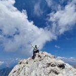 Nadia Hilker Instagram - Can‘t believe I did this! Reached one of the summits in the Dolomites! One of the coolest and scariest things I’ve ever done! Never limit yourself! You got this everybody out there!❤️