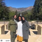 Nadine Labaki Instagram - My queen @oprah . This moment spent in your home talking about life and the ways to change the world will always be one of those moments Khaled and I will remember forever. Your humility and warmth are such a beautiful example to follow . You have this aura very few people have in life . Thank you for allowing this beautiful moment to happen and thank you for the love and support to our #Capernaum . I hope the next time we meet we ll be having breakfast in Lebanon our home and we ll be having the beautiful cedar mountains as a background ❤️. @capharnaumthefilm @khaledmouzanar @sonyclassics #Repost @oprah with @get_repost ・・・ Look who came for lunch director extraordinaire @nadinelabaki and her producer husband Khaled. I love their movie #Capernaum so much. If you get the chance , See it!