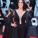 Nadine Labaki Instagram - Thank you @labiennale for the cinematic escapade! Thank you @georgeshobeika for this dream dress ! #venezia76 #venicefilmfestival2019