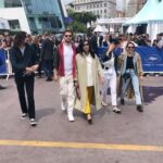 Nadine Labaki Instagram - Missing the dream team❤️ @marinafois @lukasdhont @zuckermacher #lisandroalonso @festivaldecannes #juryuncertainregard . Thank you @maisonrabihkayrouz for this cool outfit . Thank you @tods @sarahsbag @dlx.co for the beautiful collaboration!❤️