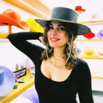 Nadine Velazquez Instagram - Sexy|Simple is my favorite color. Epic hats by @gladystamezmillinery