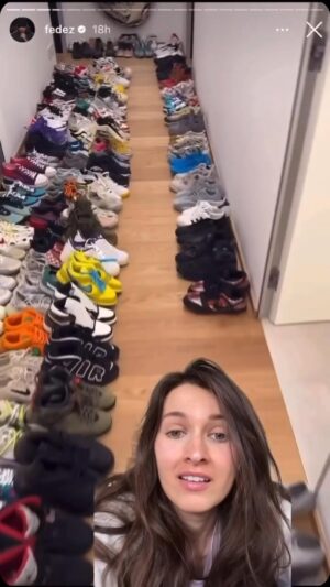 Naike Rivelli Instagram - #Repost @cotoncri
・・・
Fonti dati citati riguardo Nike:
Abiti Puliti  2023
Canadian Ombudsperson for Responsible Enterprise 2023

Caro Fedez… l’ignoranza, la maleducazione e la poca consapevolezza, sono l’unica cosa che vedo in questo video stupido. 
#naikerivelli @ornellamuti