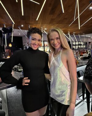 Naima Mora Instagram - To all my beautiful friends …. THANK YOU for helping me celebrate my second 35th Birthday!!!!

Special thanks to @ishaebworld (we didn’t get our organic shot 😩) and @mylongstoryshort for hosting us all!!!! 

And thank you @nonchalantlabel for dressing me! I adored this dress!!!