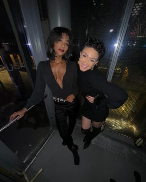 Naima Mora Instagram - To all my beautiful friends …. THANK YOU for helping me celebrate my second 35th Birthday!!!!

Special thanks to @ishaebworld (we didn’t get our organic shot 😩) and @mylongstoryshort for hosting us all!!!! 

And thank you @nonchalantlabel for dressing me! I adored this dress!!!