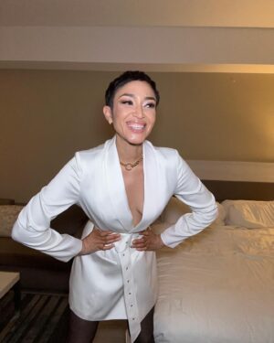 Naima Mora Instagram - stiletto… 👠 

👗: @nonchalantlabel
Glam💄: @javontei