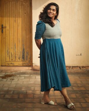 Nandhini Madesh Instagram - 📸 @swetha22_photography 

#ivalnandhini #ival #nandhini #portraitphotography #portrait #fashionmodel #dress #photooftheday #photography