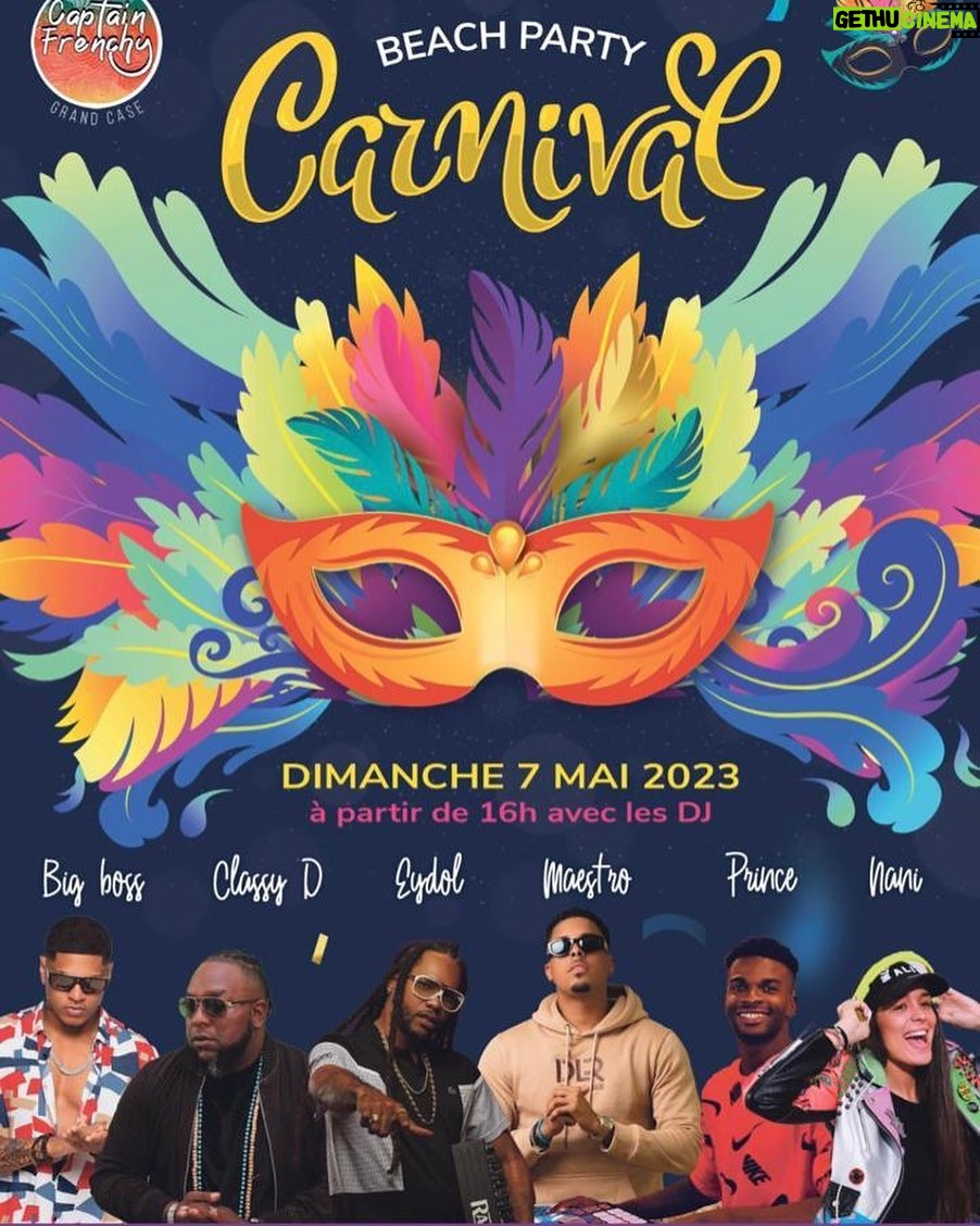 Nani Trinidade Instagram - Meet me for the BEACH PARTY CARNIVAL AT @captainfrenchysxm SUNDAY MAY 7 #dj #musique #carnival #sxm #sintmaarten #captainfrenchy #djette