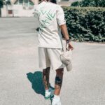 Nani Trinidade Instagram - Collection d’été arrive bientôt ! Ensemble short / tee shirt UNISEXE @bebravestore.off #bebrave #bebravestore #ensemble #beige #streetwear #styleinspiration