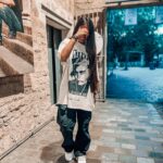 Nani Trinidade Instagram - BE REAL #outfitinspiration #tupac #alleyesonme #airforce1 #cargoblackpants #outfitoftheday
