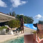 Nani Trinidade Instagram - Backstage de ma face 😂 @insta360 #insta360x3 #insta360 #swimpool #noseface #insta360nosemode