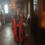 Naomi J. Ogawa Instagram - Who’s that spying on me in the back? #wednesday #netflix #netflixoriginal