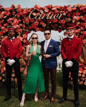 Naomi J. Ogawa Instagram - Thank you @cartier @laurentfeniou and the whole team for having us at the Queen’s cup. It was such a beautiful event 🌸 🐎 

A big thank you to @tisennaidoo 🙌🏻