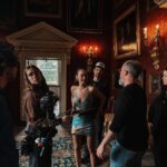 Naomi J. Ogawa Instagram - Behind the scenes 🎬 of the @britishvogue X @roberto_cavalli shoot 🩵