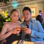 Naomi J. Ogawa Instagram - Happy 1 year anniversary baby! Let's order takeout and be in bed by 10 p.m cause that’s how we roll.. Thank you for being weird and silly with me 🩷 more laughter to come..