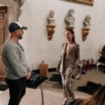 Naomi J. Ogawa Instagram - Behind the scenes 🎬 of the @britishvogue X @roberto_cavalli shoot 🩵