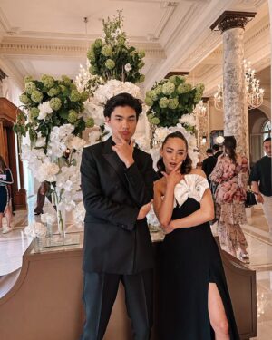 Naomi J. Ogawa Instagram - I’m still not over this trip! I had the best time 🤍 
Thank you!

@condenasttraveller @ihghotels 
@carltoncannes @itch_media @festivaldecannes 

And thank you to the dream team.. 
Stylist- @styledbysrh 
Hair- @themanestyle 
Makeup- @emmaobyrne 

Wearing: 
Dress @rachelgilbertau 
Jewellery, @matilde.jewellery 
Shoes, @magdabutrym 
Bag, @mae_cassidy 

A special thank you to… 🤍 
@willfarmer1991 @pinnaclepruk