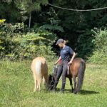 Naomi Trauden Instagram - 秋口にPonyたちと平和なお散歩🌼 校長が撮ってくれた写真〜！9歳の頃からお世話になってる、ほぼお父さん笑