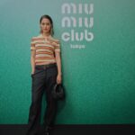 Naomi Trauden Instagram - 日本初開催の Miu Miu Club に行ってきました☺︎ 女性たちが互いに支え合い助け合うことを目的としたこのイベント、日本初開催の今回は能にスポットライトが当てられました。 小学生以来のお能は、想像力を掻き立てられ興味深かったです。まだまだ知らない世界なので、また観に行ってみたいです！青山店には能面も展示されていました。直近で見られることなんてないから、まじまじ見ちゃった。 あと、今回のタイツ見せルックがとても好みだった🫶 プライベートでもやりたいなー！ #MiuMiu #MIUMIUCLUBTOKYO #PR