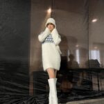 Naomi Trauden Instagram - TGC北九州 ありがとうございました🤍 もこもこニットかわいかた♡