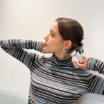 Naomi Trauden Instagram - まーちゃんのめちゃかわヘアメイクと私服が合っていた今日🩵　あ、ピアスは衣装の！笑