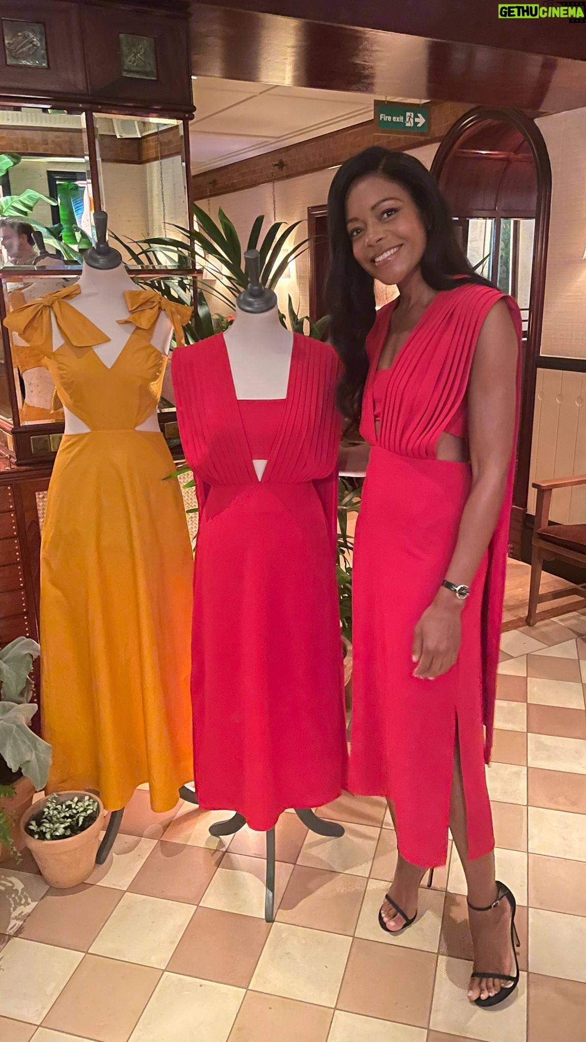 Naomie Harris Instagram - I’m so excited to announce that last night was the launch of the capsule clothing collection I designed for ethical clothing brand @omnes !! And it’s available to buy NOW from www.omnes.com !! I have wanted to design clothes since I was a child, and during lockdown that passion got re-ignited when I decided to use the time on my hands to start designing again. I then came across the incredible clothing brand @OMNES whose ambition to create sustainable, price inclusive, and size inclusive clothes perfectly aligned with my own. I reached out to them via DM on Instagram and asked them if they’d let me design a capsule collection for them… and thankfully they said Yes! Last night was the culmination of a year and a half of working together to bring that collection to life, and make it available for YOU!! I really hope you enjoy wearing the designs as much as I enjoyed creating them, each one is full of passion and love. I also really hope me making my childhood dream come to life, inspires you to never give up on yours. Impossible is Nothing! Keep striving to turn your dreams into reality!! Thank you @omnes ! Thank you to all my family and friends who came to support and cheer me on. And thanks to the uber talented @kennethsohmakeup & @rio_hair for making me look gorg!! ❤️❤️❤️