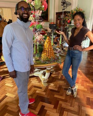 Naomie Harris Instagram - Happy Easter Everyone 🐣!! A #BTS shot with our incredible DOP @themaddoxdp from #themanwhofelltoearth on @showtime from April 24!