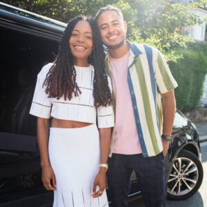 Naomie Harris Instagram - Happy Birthday to my gorgeous, kind hearted, uber talented, sunshine exuding, wit like no other, king of the clap-back brother! Love you, so proud of you, keep shining bro bro ❤️❤️🎉🎉🎉🎉