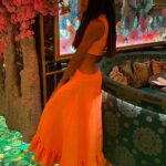 Naomie Harris Instagram - Dress designed by me!!! During lockdown I restarted a long held passion of mine… designing clothes. It’s such a joy to have one of my lockdown designs made, and to have a chance to wear it last night. #soproud 😁
