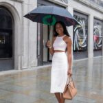 Naomie Harris Instagram - What a whirlwind the last 48 hours have been! Flew to London to visit the Regents Street flagship @michaelkors store, and help with the launch of the fabulous #mkcx007 Bancroft bag! Then stopped by the pop up @omega store at the Burlington Arcade to preview the latest collection of Bond related watches! A quick outfit change and onto the red carpet for the Bond premiere! Followed by a few hours sleep and back on a plane to Spain to continue filming! Mental! But soooo much fun! Thank you @michaelkors for the stunning outfits, and thank you @omega for always providing the perfect accessory for any outfit!! Photographer credits: @mikemarslandphotos @johnallenphillipsphoto