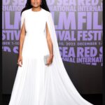Naomie Harris Instagram – #cannes @redseafilm celebrating women in film wearing Jewellery @messikajewelry
Dress @palmerharding
Bag @judithleiberny styled by @toniblaze tailoring @barbarathetailor_w1 makeup @kennethsohmakeup Hair @peterluxhair  #noplacemoreglamarousthancannes !! ❤️