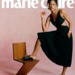 Naomie Harris Instagram - So honoured to grace the cover of @marieclaireuk !! 🙏🏾🙏🏾❤️❤️ Journalist: @yomi.adegoke Makeup: @kennethsohmakeup Hair: @peterluxhair Stylist @alexandracronan photographer @nickthompsonstudio Editor in Chief @andreacanwrite creative director @lisaoxenham Nails @stephie_nails Watch: @omega Dress @maisonvalentino