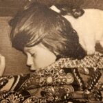 Nargiz Zakirova Instagram - 4 years old me and my puppy dog named Tatosha on tour☺️ sleeping in the dressing room while my parents performing on stage #tour #me #4 #years #old #nargiz #nargizzakirova