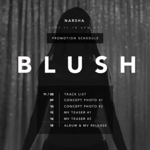 Narsha Instagram - 2023.11.18.6PM KST
#BLUSH
#NARSHA