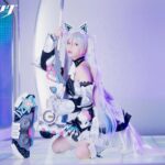 Nashiko Momotsuki Instagram - アプリゲーム「 パニシング:グレイレイヴン」 アイドルカレニーナをコスプレしてみました。 まさかアイドルになれるとは…どうですか？似合ってますか？🙋‍♀️ #パニグレ #カレニーナ #パッションコール #PR ▼「パニシング：グレイレイヴン」DLはこちら https://pgrjpdeeplink.onelink.me/hQpR/aixi8rim" Twitterには別カットも載せてあるよ見て〜🙋‍♀️ https://x.com/nashiko_cos/status/1777985537049256019?s=46&t=AmFRo94vrlcRljKVT_u3-w