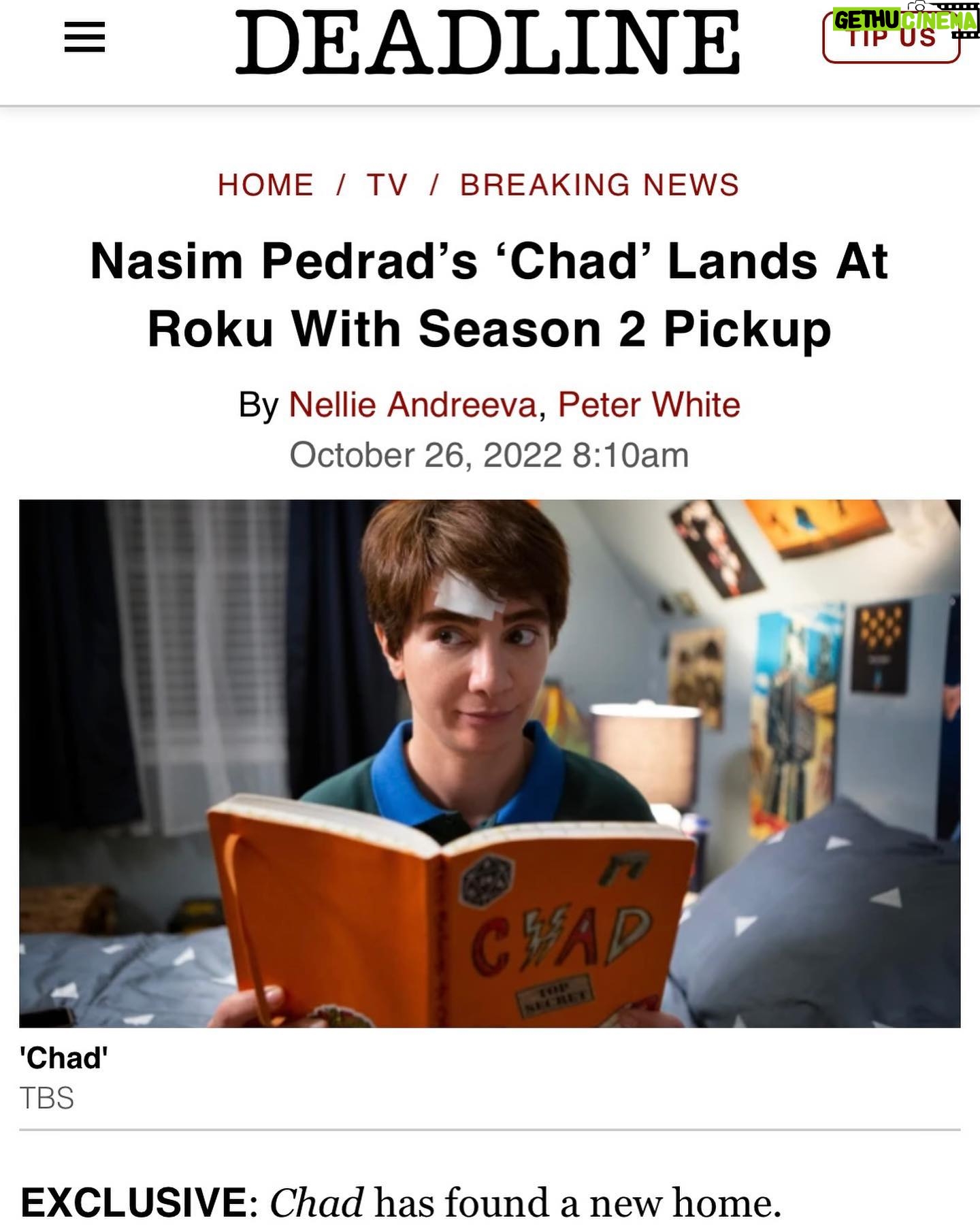 Nasim Pedrad Instagram - Thank you @deadline for addressing the ongoing situation in Iran. And to our loyal fans, see you on Roku❤️ Link in bio.