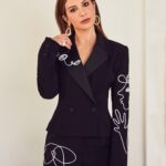 Nasim Pedrad Instagram – @thecut @moschino 🖤