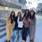 Nasim Pedrad Instagram - We met yesterday with Ambassador Stoeva, the president of the UN’s Economic and Social Council, to discuss the removal of the Islamic Republic of Iran from the Commission on the Status of Women. Here we delivered the letter from last Sunday’s NY Times centerfold, signed by prominent women leaders from all over the world, demanding that this action be taken at ECOSOC’s next vote. The relentless murdering machine that is this regime must be held accountable for its crimes against humanity. And they most certainly have no business taking a seat on the UN Women’s Commission.