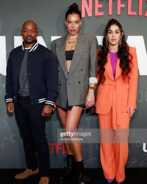 Natacha Karam Instagram - @roblowe & @johnnylowe new Netflix show ‘Unstable’ is so good!! What a nice opportunity to get out with the cast and support. I love my job and I love my friends ✨