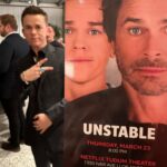 Natacha Karam Instagram - @roblowe & @johnnylowe new Netflix show ‘Unstable’ is so good!! What a nice opportunity to get out with the cast and support. I love my job and I love my friends ✨
