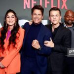 Natacha Karam Instagram - @roblowe & @johnnylowe new Netflix show ‘Unstable’ is so good!! What a nice opportunity to get out with the cast and support. I love my job and I love my friends ✨