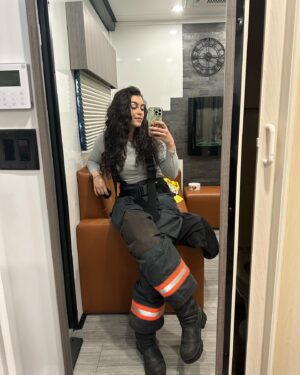 Natacha Karam Instagram - On it Cap 👩🏼‍🚒 🔥 🧯