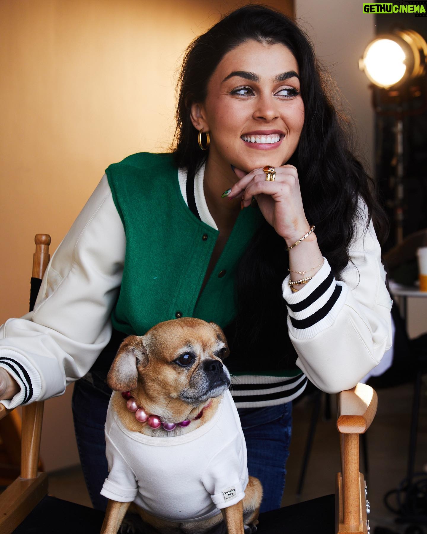 Natacha Karam Instagram - Love of my life No shoot happens without her ❤️🐕 Little miss Hollywood