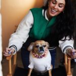 Natacha Karam Instagram - Love of my life No shoot happens without her ❤️🐕 Little miss Hollywood