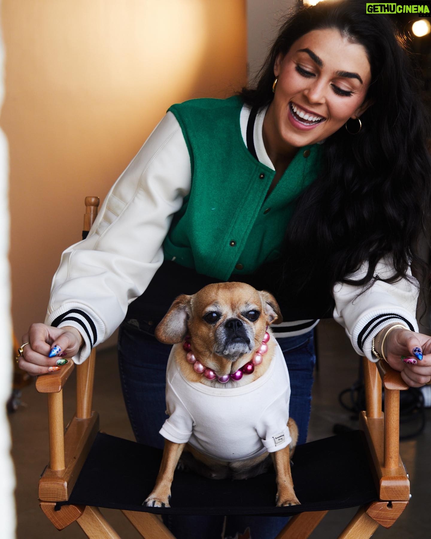 Natacha Karam Instagram - Love of my life No shoot happens without her ❤️🐕 Little miss Hollywood