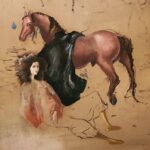 Natalia Ferviú Instagram - Llevo unos días que no me quito esta imagen de la cabeza. Es Leonora Carrigton junto a un caballo. Un detalle de un cuadro en el que también aparece Max Ernst, su entonces pareja. Él os sonará de sobra: "Figura fundamental del movimiento Dadá y del Surrealismo". Ella no tanto, puede que nada. La de mujeres artistas que nos habremos perdido... Unas, porque no pudieron serlo. Otras, porque directamente no nos las enseñaron. Con lo importante que son las referencias, y los referentes. Cuando hice esta foto dejé fuera a Max. Podría apuntarme el tanto, pero en el momento no fue algo deliberado. Se me fueron los ojos a ella, al caballo y listo. Pero hoy revisando la imagen, pienso que tal vez inconscientemente hice el ejercicio contrario al que estamos acostumbradas como mujeres. Invisibilizadas. Estigmatizadas. Siempre cuestionadas. Qué importante esto de escoger qué y cómo se cuenta. Y qué no... El encuadre, amigas. La mirada escribe y reescribe historias ¡Y la Historia! Por eso debemos seguir luchando por la igualdad, por la conquista de nuestros derechos, que indudablemente pasa por exigir estar más y mejor representadas. Todas.  Feliz Día de la Mujer, compañeras ✊🏻💜